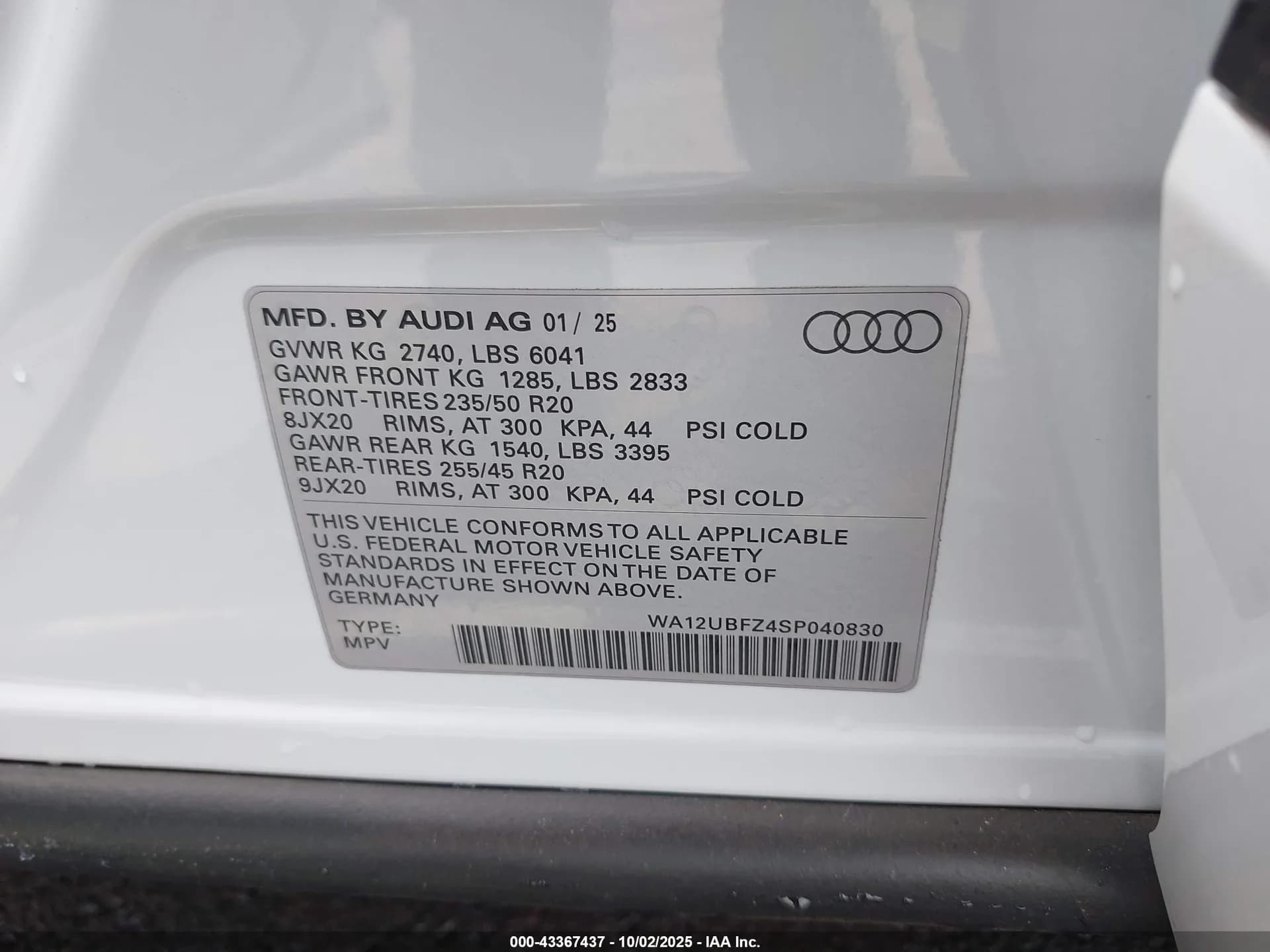AUDI Q4 SPORTBACK E-TRON Premium 55 Quattro