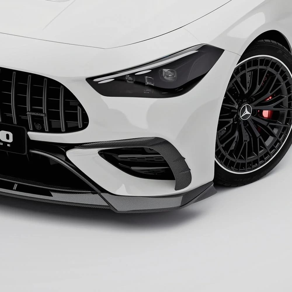 SOOQOO MERCEDES-AMG CLE 53 C236 Front Bumper Inserts In Prepreg Carbon Fiber