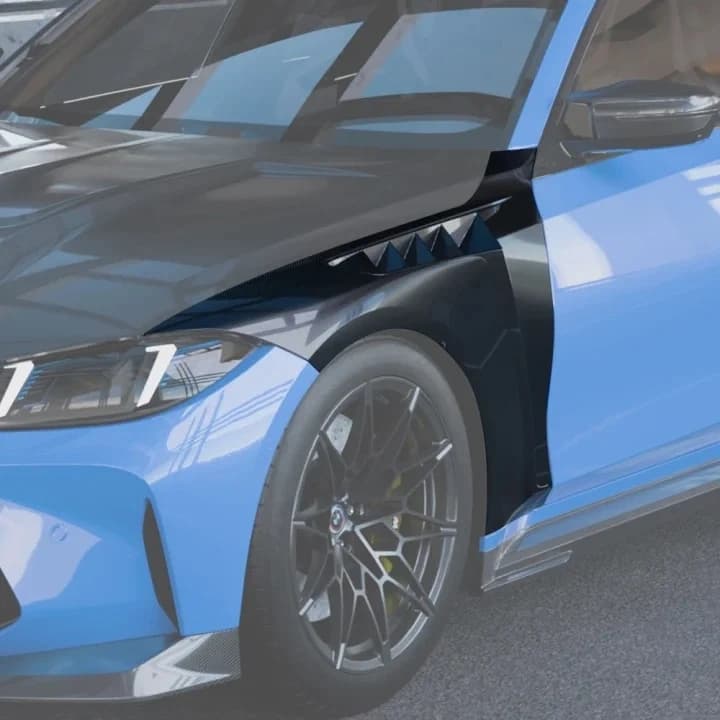 SOOQOO BMW M3 G80 Side Fenders In Prepreg Carbon Fiber